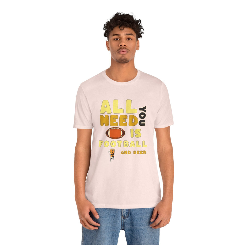 Football and Beer Game Day T-Shirt Steelers football tee product image alternate view 5 | Yinzergear