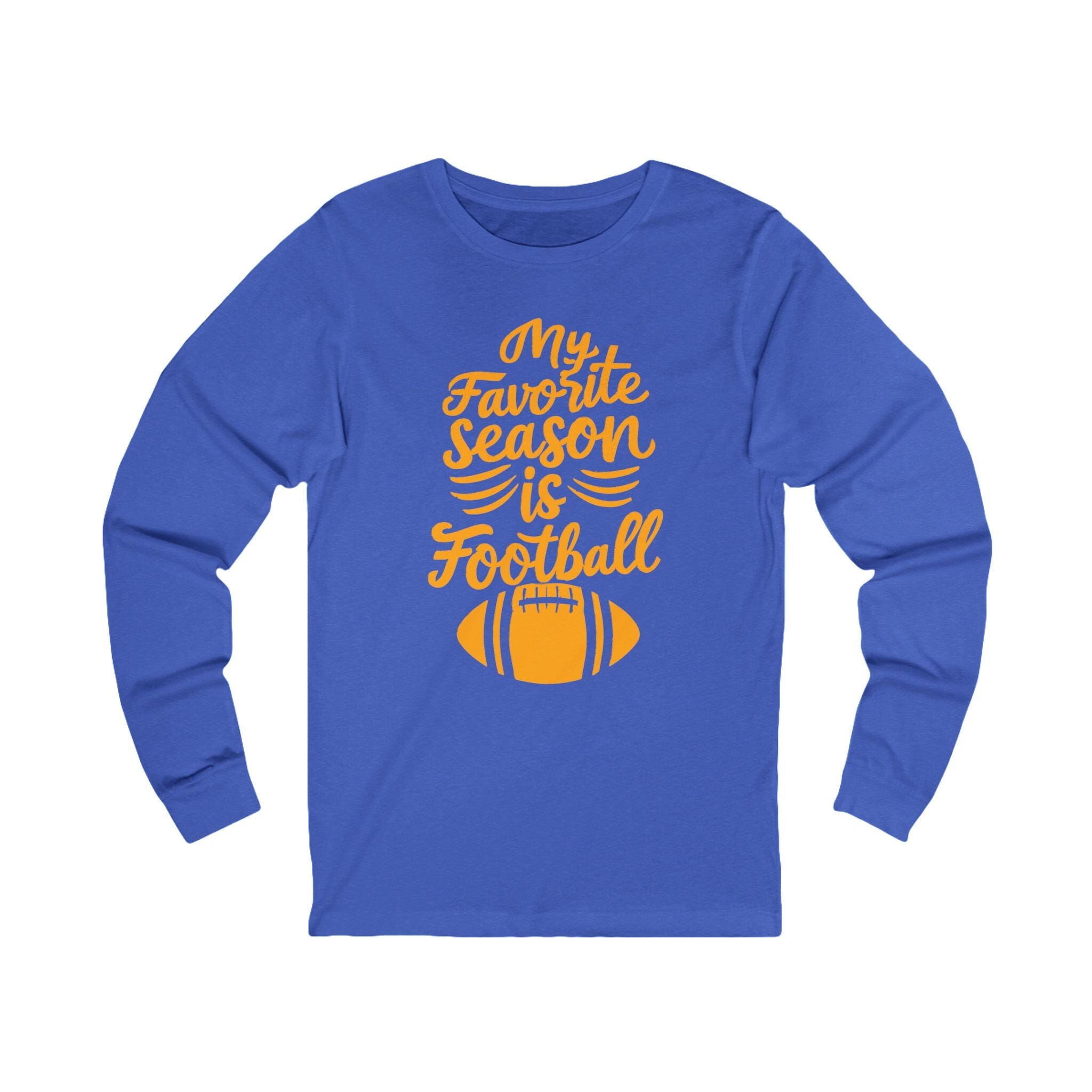 My Favorite Season Is Football Long Sleeve T-Shirt Steelers football long sleeve shirt on royal blue long sleeve shirt | Yinzergear