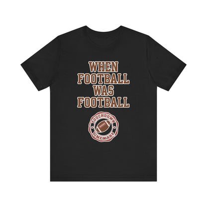 When Football Was Football T-Shirt - Touchdown Timewarp T-Shirt Printify Black XS 