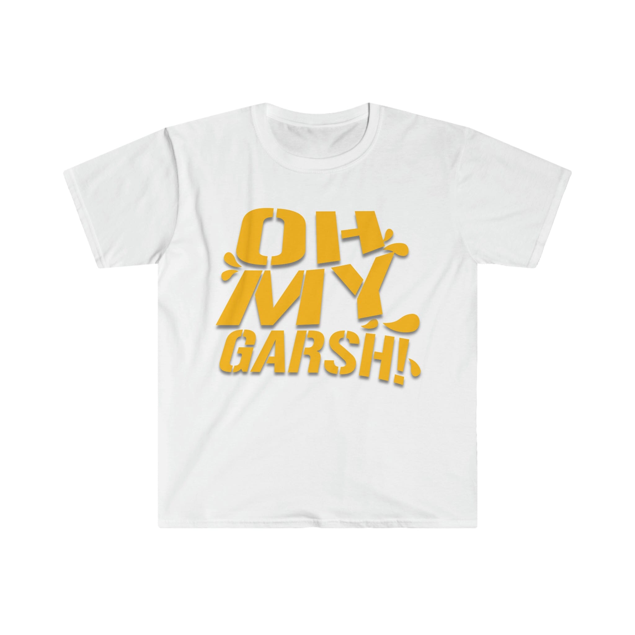 Oh My Garsh T-Shirt Pittsburgh tee on white tee | Yinzergear