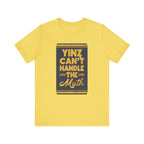 Yinz Can’t Handle the Muth Steelers football shirt on yellow tee | Yinzergear