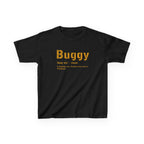 Buggy Pittsburghese kids T-shirt on black kids shirt | Yinzergear