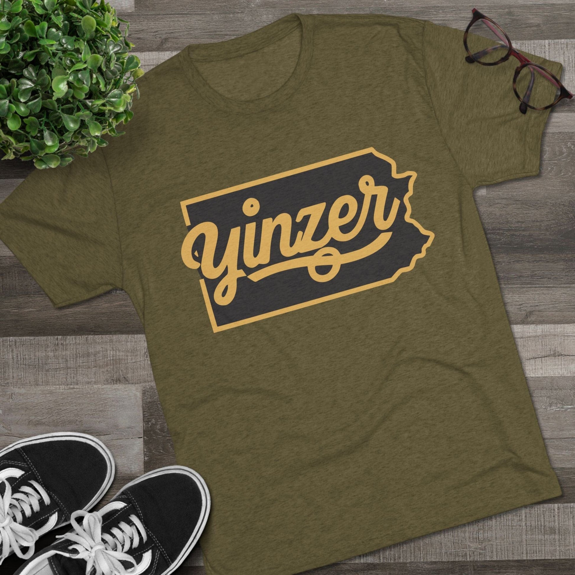Yinzer State of Mind Tri-Blend Tee - Pennsylvania Pride T-Shirt Printify 