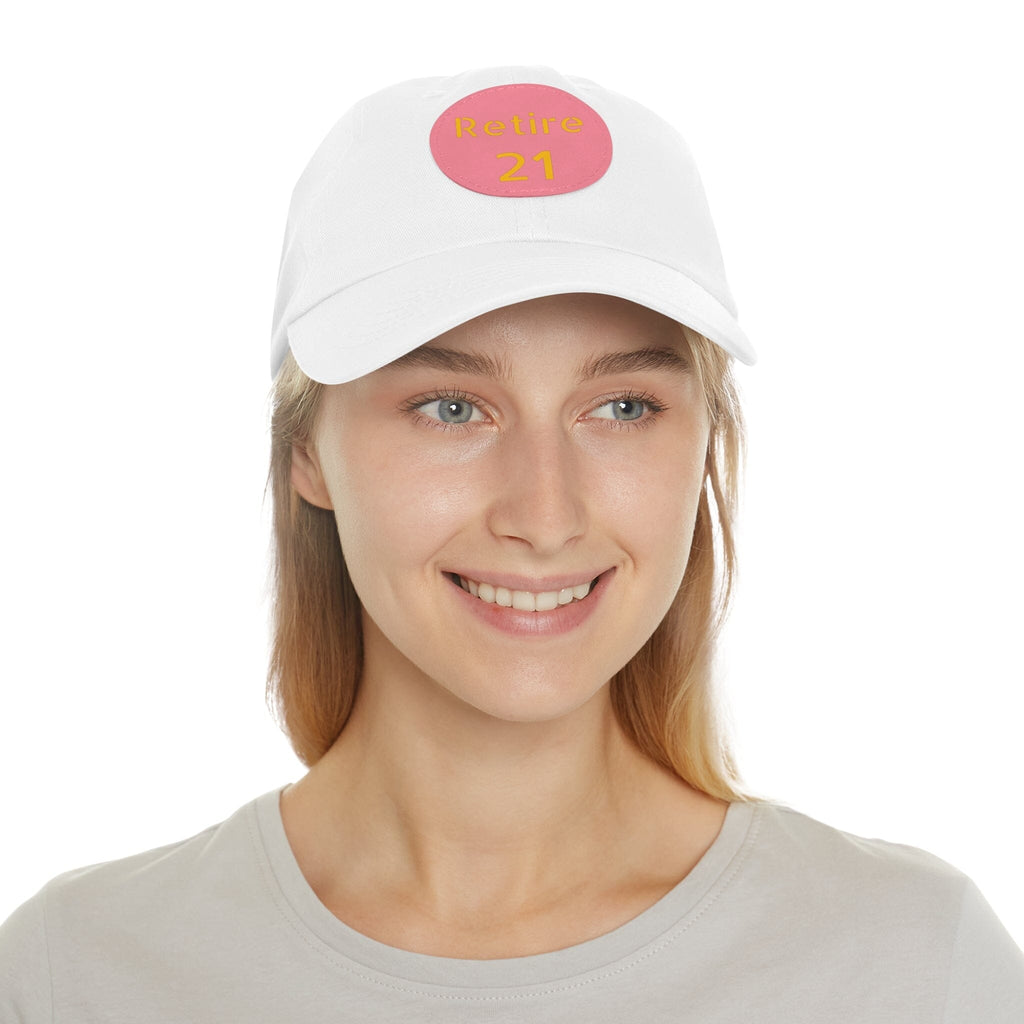 Retire 21 Leather Patch Hat Pittsburgh hat product image alternate view 64 | Yinzergear