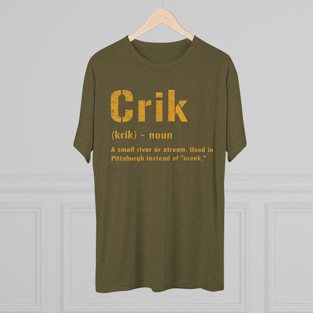 Crik Pittsburghese Tri-Blend T-Shirt alternate product image 7 | Yinzergear
