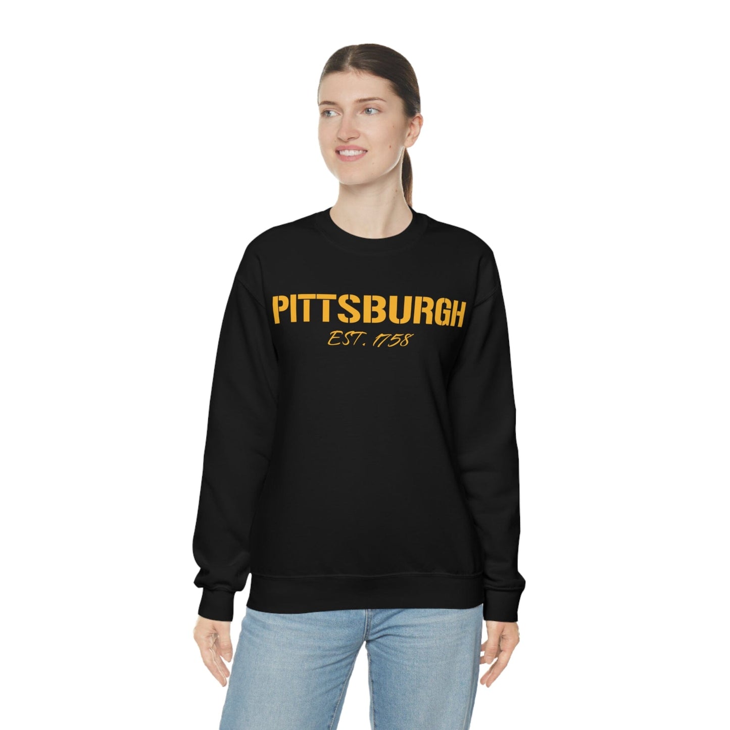 Pittsburgh EST 1758 Sweatshirt Sweatshirt Printify 