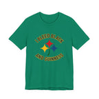 I Bleed Black and Gold Pittsburgh Irish T-Shirt Steelers football tee on black tee alternate view 6 | Yinzergear