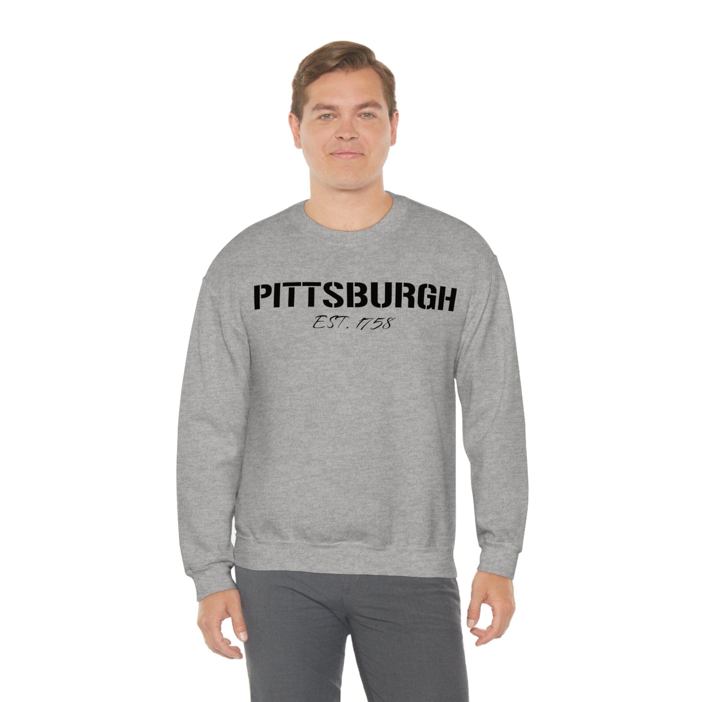 Pittsburgh EST 1758 Sweatshirt Sweatshirt Printify 