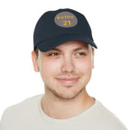 Retire 21 Leather Patch Hat Pittsburgh hat product image alternate view 17 | Yinzergear