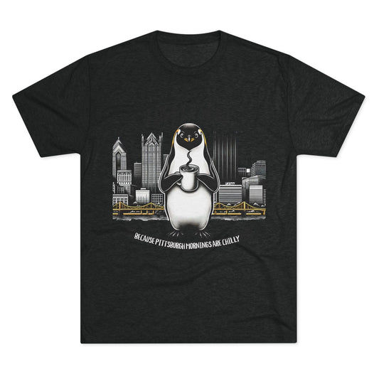 Coffee N'At Tri-Blend Tee - Pittsburgh Coffee Lover Gift T-Shirt Printify S Tri-Blend Vintage Black 