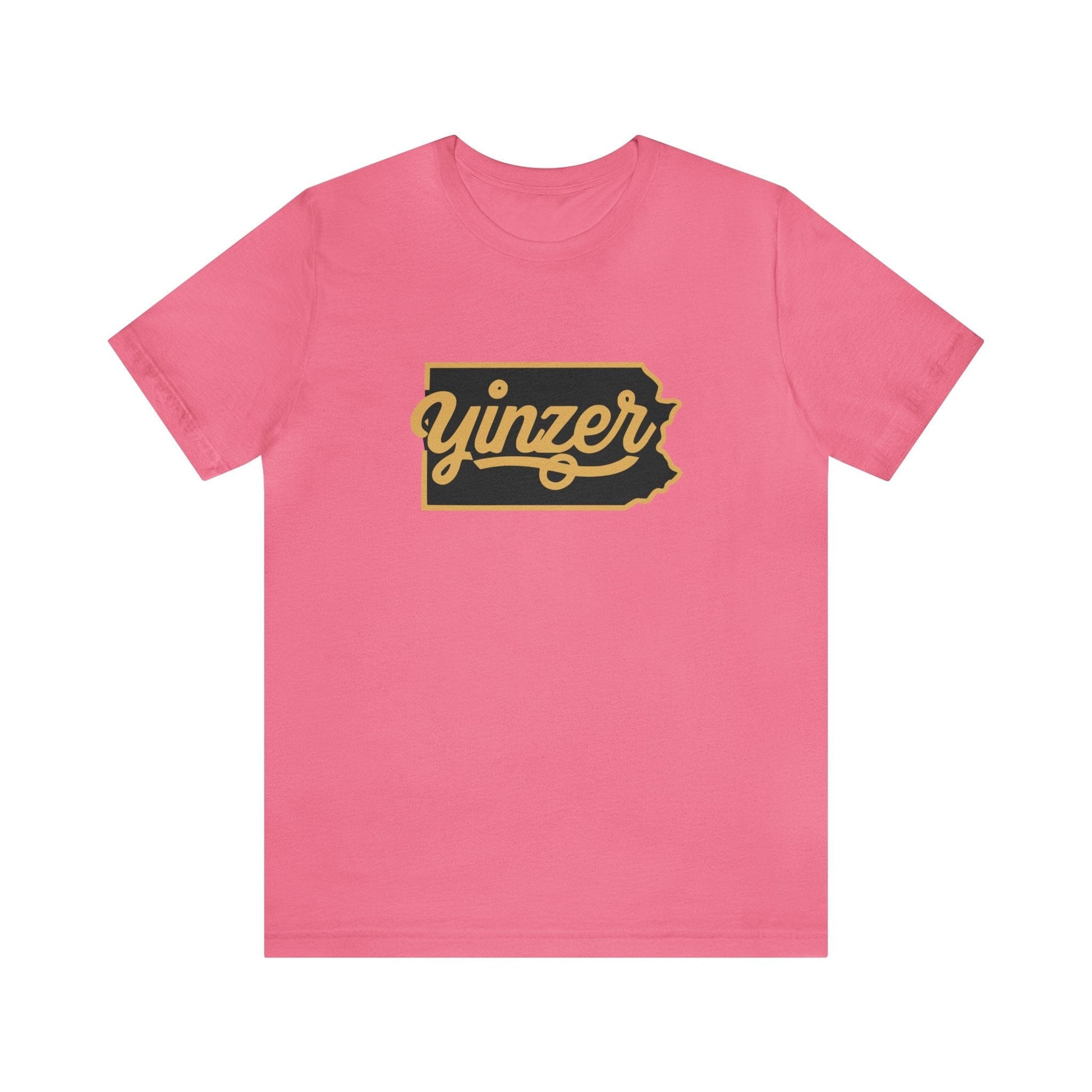 Yinzer State of Mind Tee - Signature Pittsburgh Apparel | Yinzergear T-Shirt Printify Charity Pink XS 