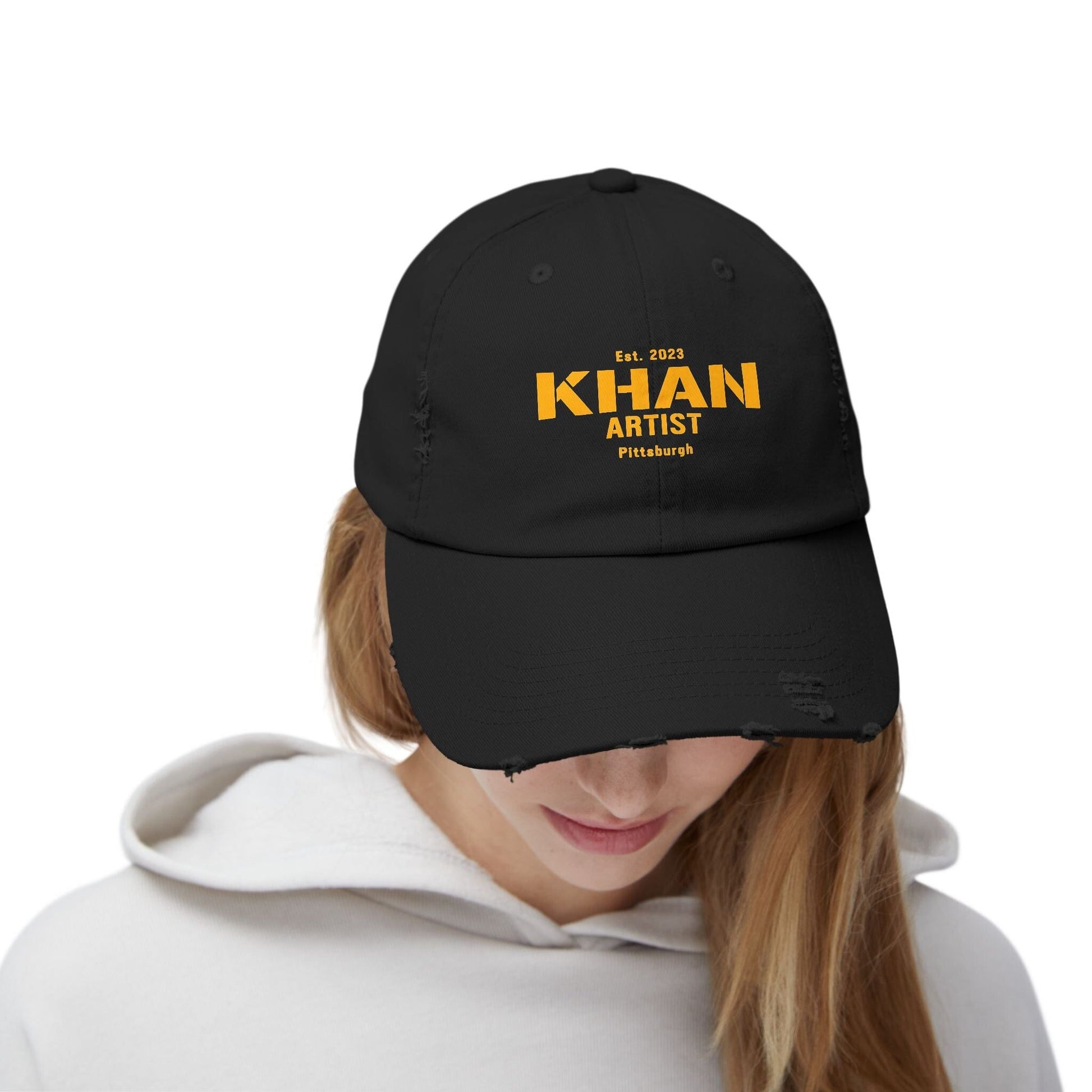 Khan Artist Baseball Hat - Pittsburgh Football Cap - Yinzer Hats Printify 