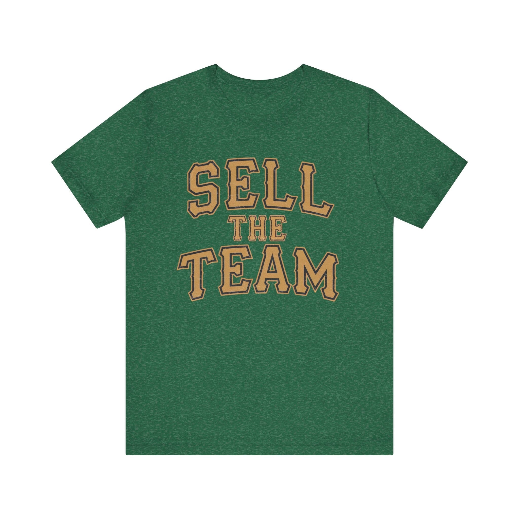 Sell The Team Pittsburgh Baseball Protest T-shirt on green tee | Yinzergear