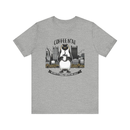 Coffee N'At T-Shirt - Pittsburgh Coffee Lover Gift T-Shirt Printify Athletic Heather S 