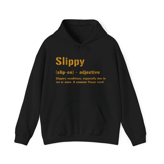 Slippy Hoodie - Pittsburghese Sweatshirt Hoodie Printify Black S 