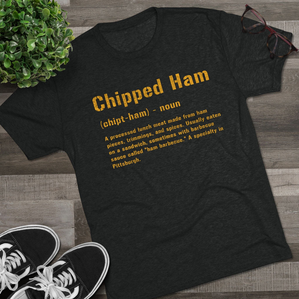 Chipped Ham Pittsburgh Food T-Shirt product image mockup view | Yinzergear
