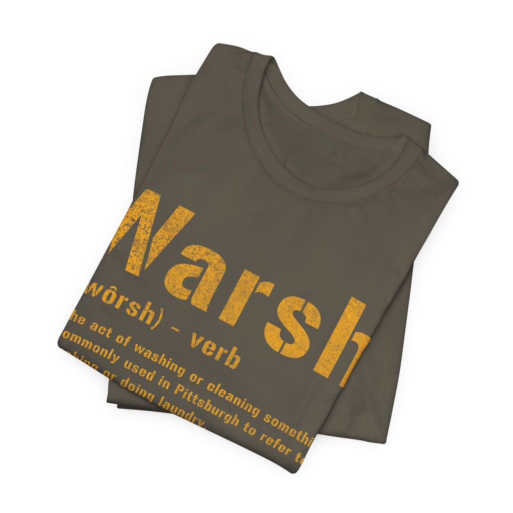 Warsh Pittsburghese definition tee product image alternate view 5 | Yinzergear