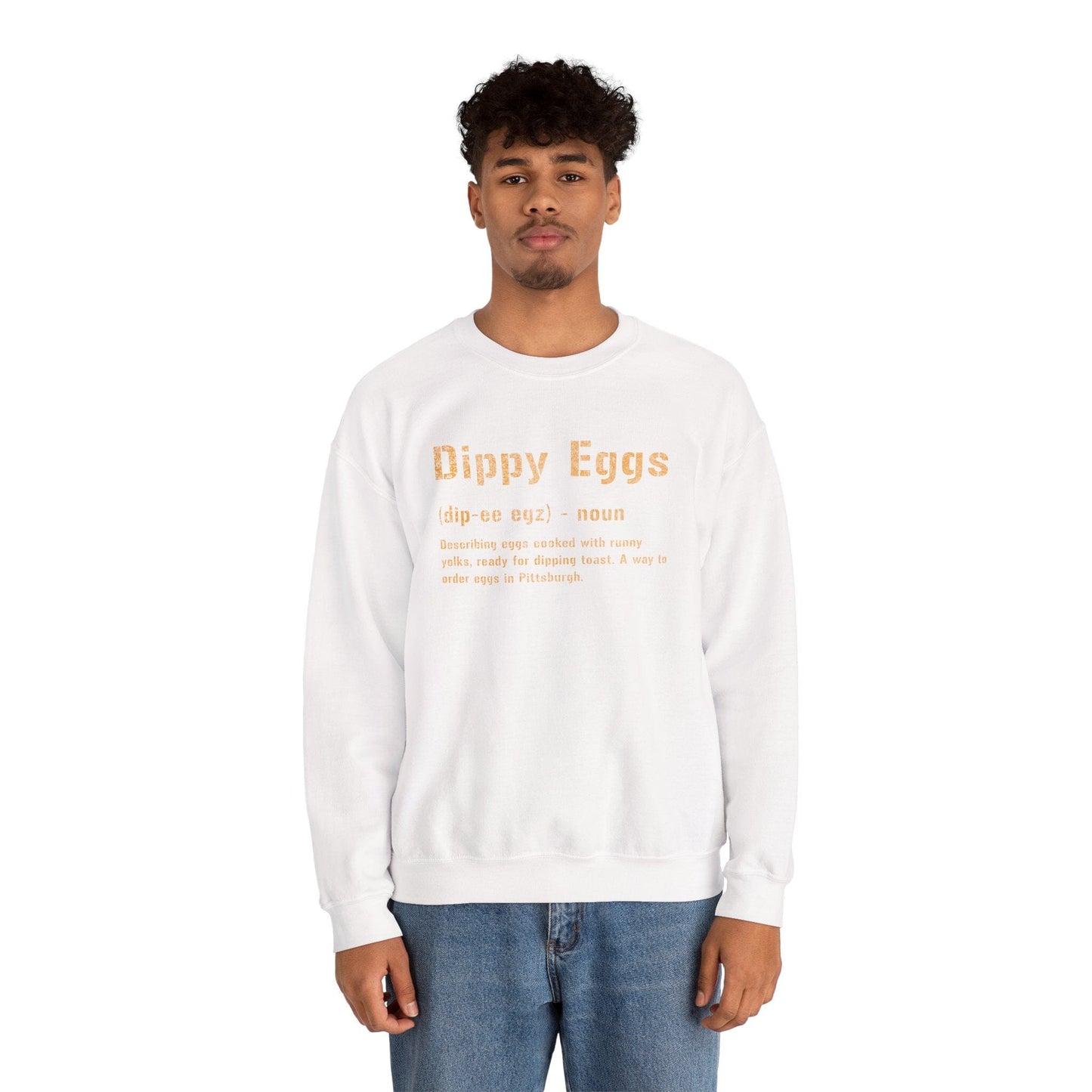 Dippy Eggs Definition Sweatshirt - Pittsburghese Crewneck Sweatshirt Yinzergear 