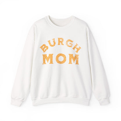 Burgh Mom Sweatshirt - Pittsburgh Mom Gift Sweatshirt Yinzergear S White 