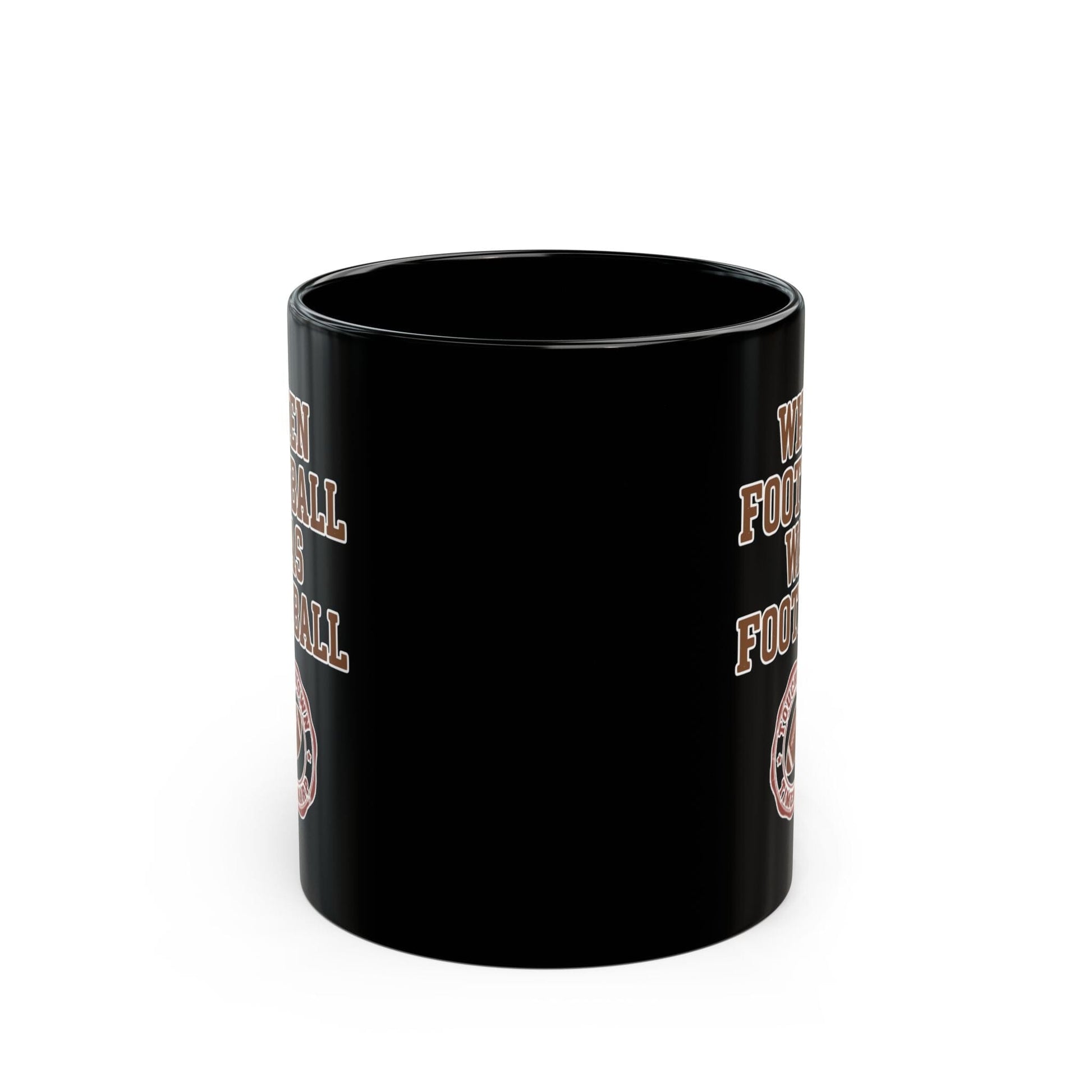 When Football Was Football Coffee Mug - Touchdown Timewarp Mug Printify 