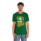 He Knows If Yinz Been Sleeping Christmas T-Shirt Pittsburgh tee product image alternate view 5 | Yinzergear