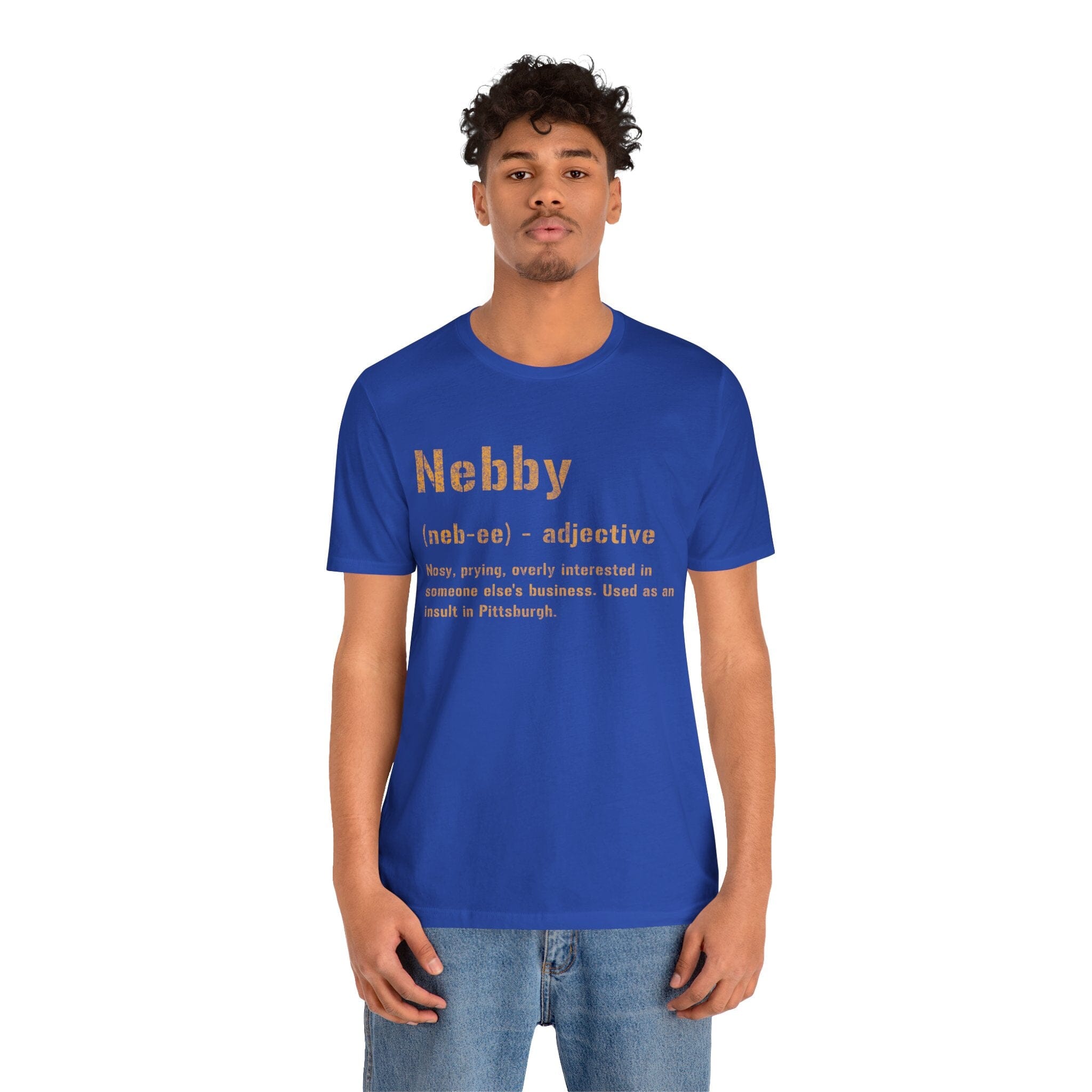 Nebby Pittsburghese definition shirt product image alternate view 9 | Yinzergear