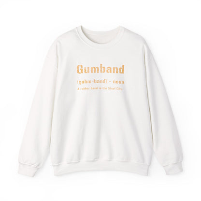 Gumband Definition Sweatshirt - Pittsburghese Sweatshirt Yinzergear S White 