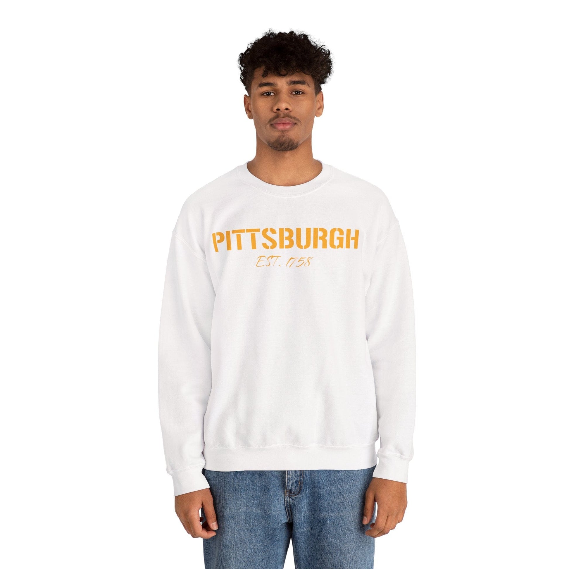 Pittsburgh EST 1758 Sweatshirt - Steel City Crewneck Sweatshirt Yinzergear 