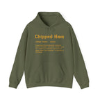 Chipped Ham Hoodie Pittsburgh hoodie on military green hoodie | Yinzergear