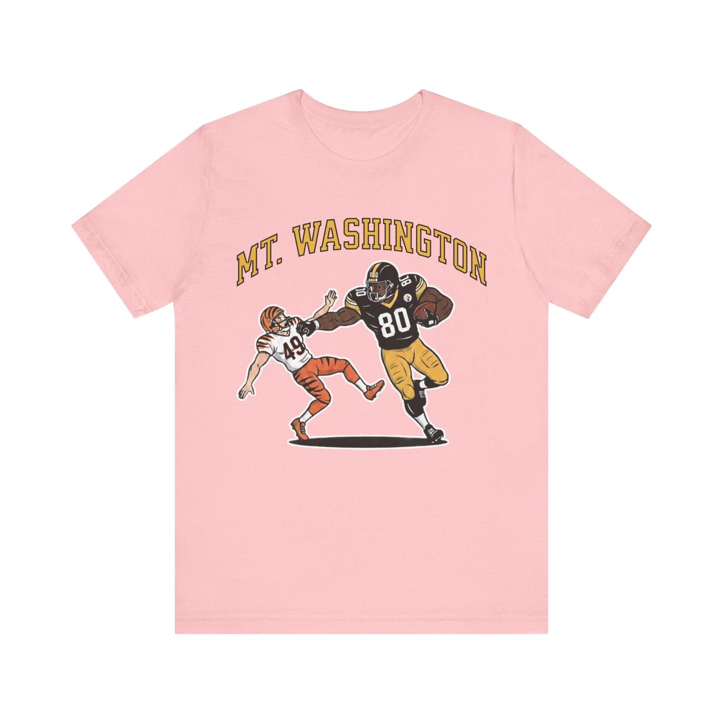 Mt. Washington Steelers Stiff Arm T-Shirt - Darnell Washington Shirt T-Shirt Printify Pink S 