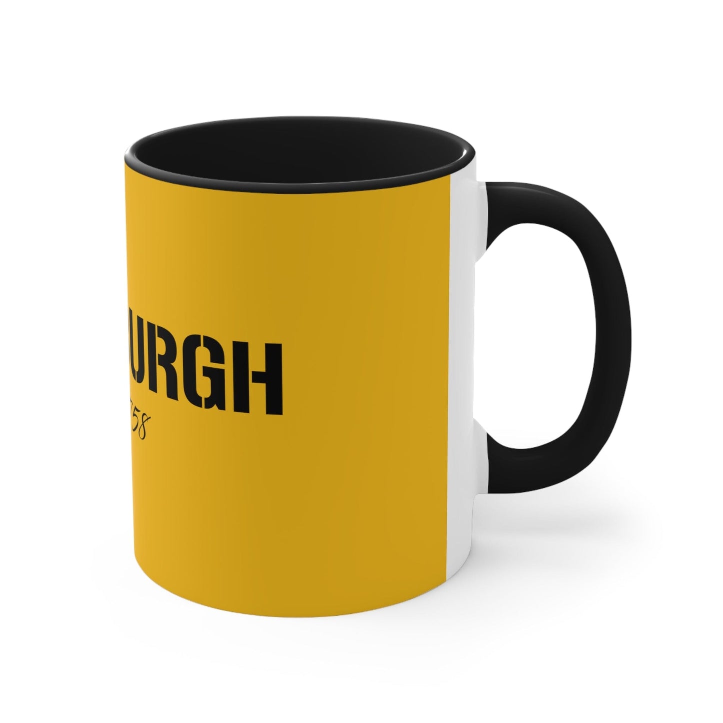 Pittsburgh 1758 Gold 11oz Coffee Mug - Pittsburgheese Mug Printify 