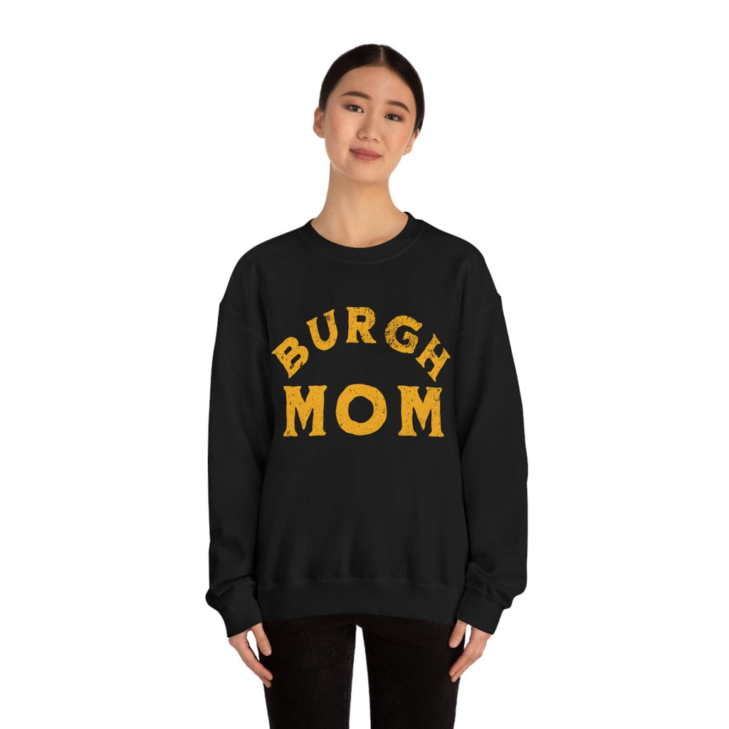Burgh Mom Sweatshirt product image mockup view | Yinzergear
