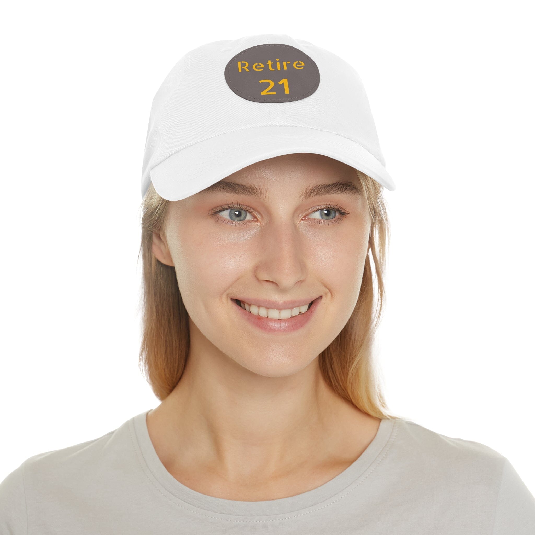 Retire 21 Leather Patch Hat Pittsburgh hat product image alternate view 58 | Yinzergear