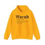 Warsh Hoodie Pittsburgh hoodie on gold hoodie | Yinzergear