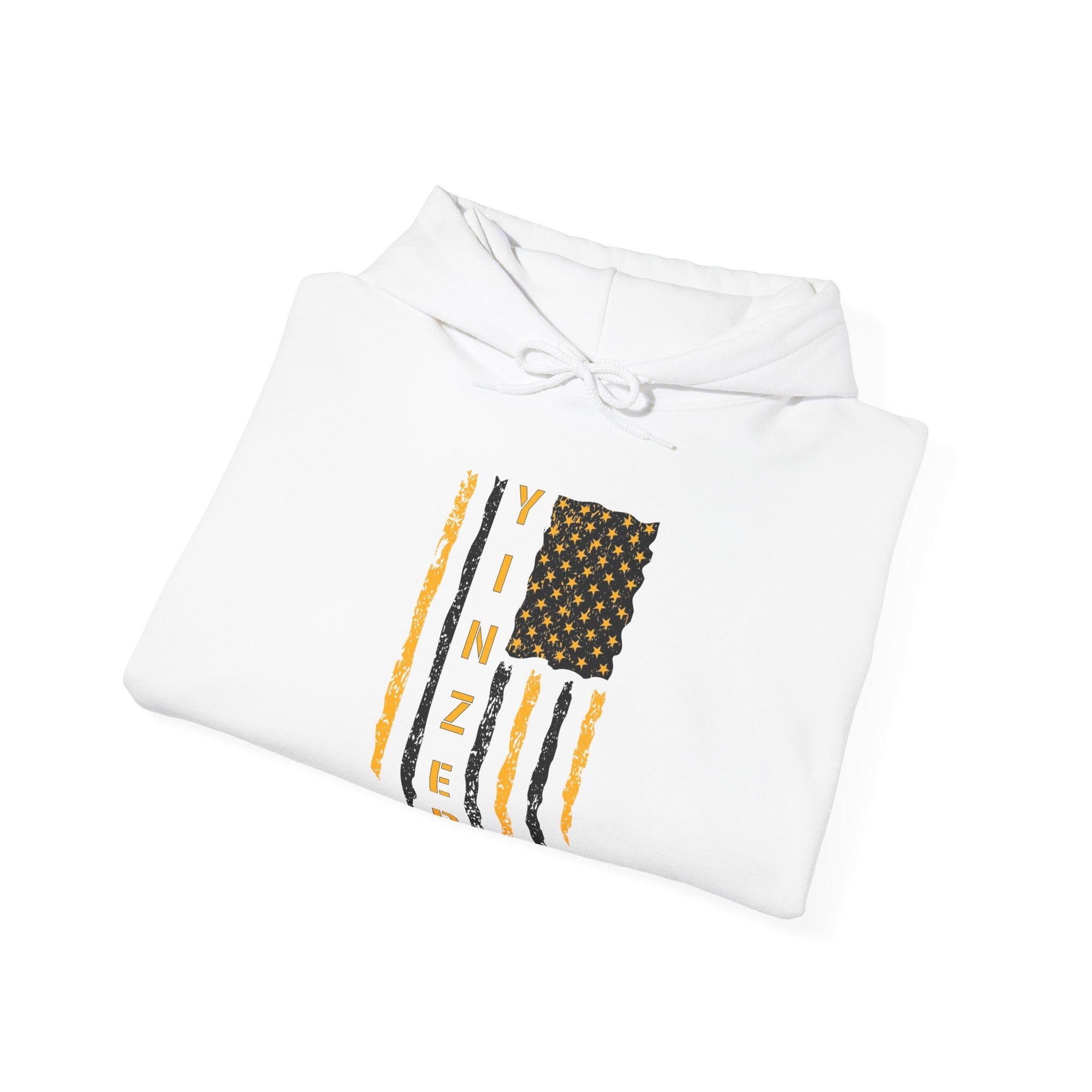 Yinzer Flag Hoodie Pittsburgh hoodie product image | Yinzergear