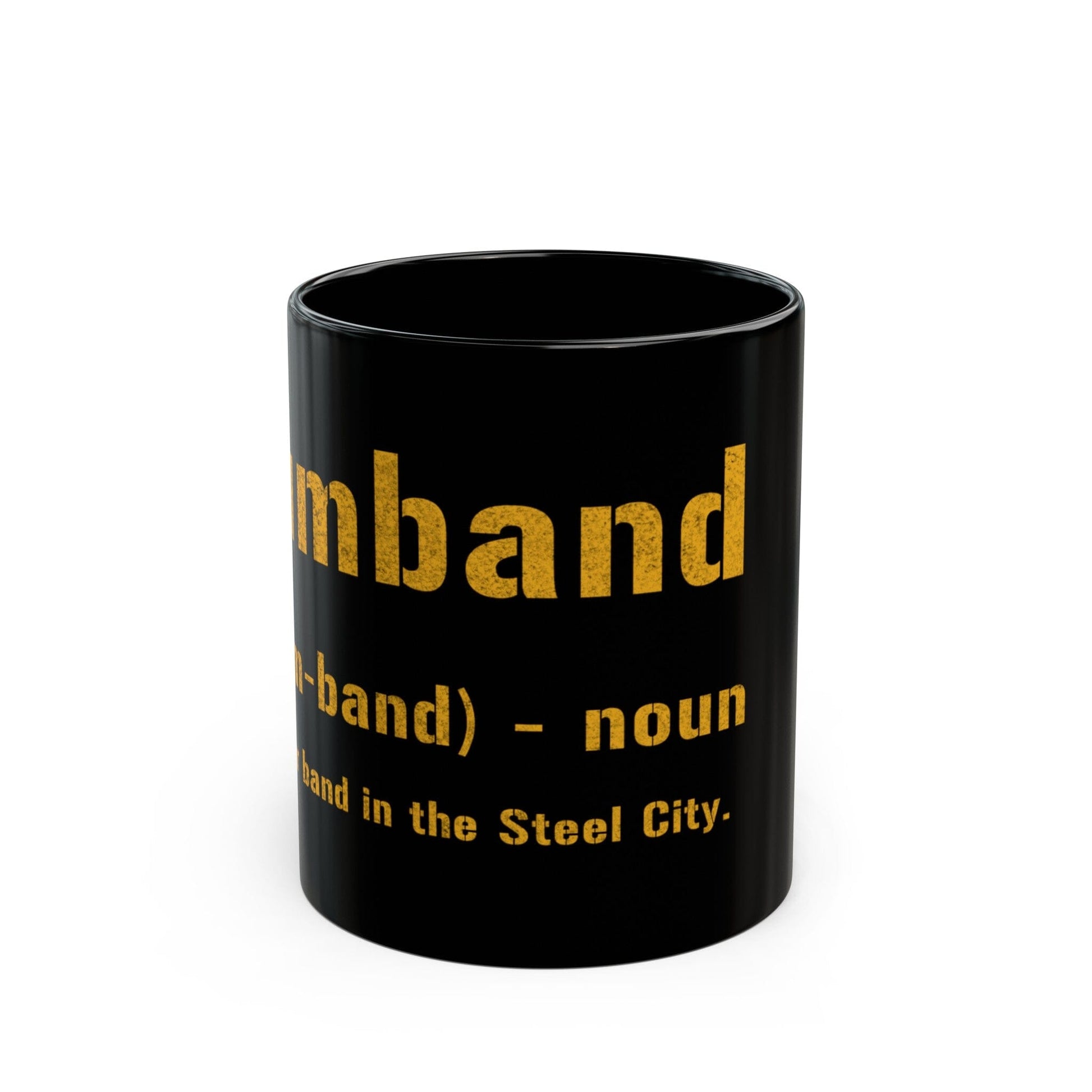 Gumband Coffee Mug Pittsburghese | High-Quality Ceramic Black and Gold 11oz Mug | The Ultimate Yinzer Gift Mug Yinzergear 