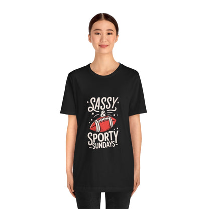 Football Sunday Tee - Sassy Sporty Game Day Shirt T-Shirt Printify 