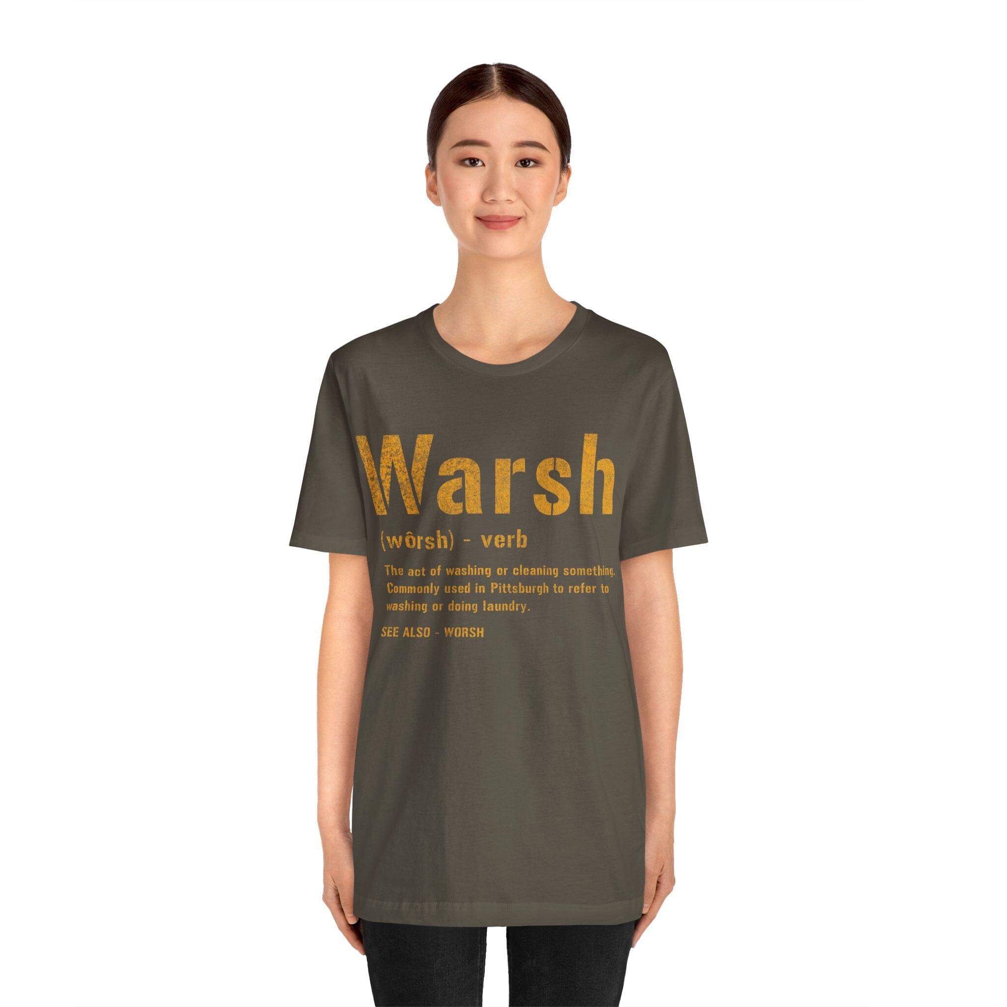 Warsh Pittsburghese definition tee product image alternate view 7 | Yinzergear
