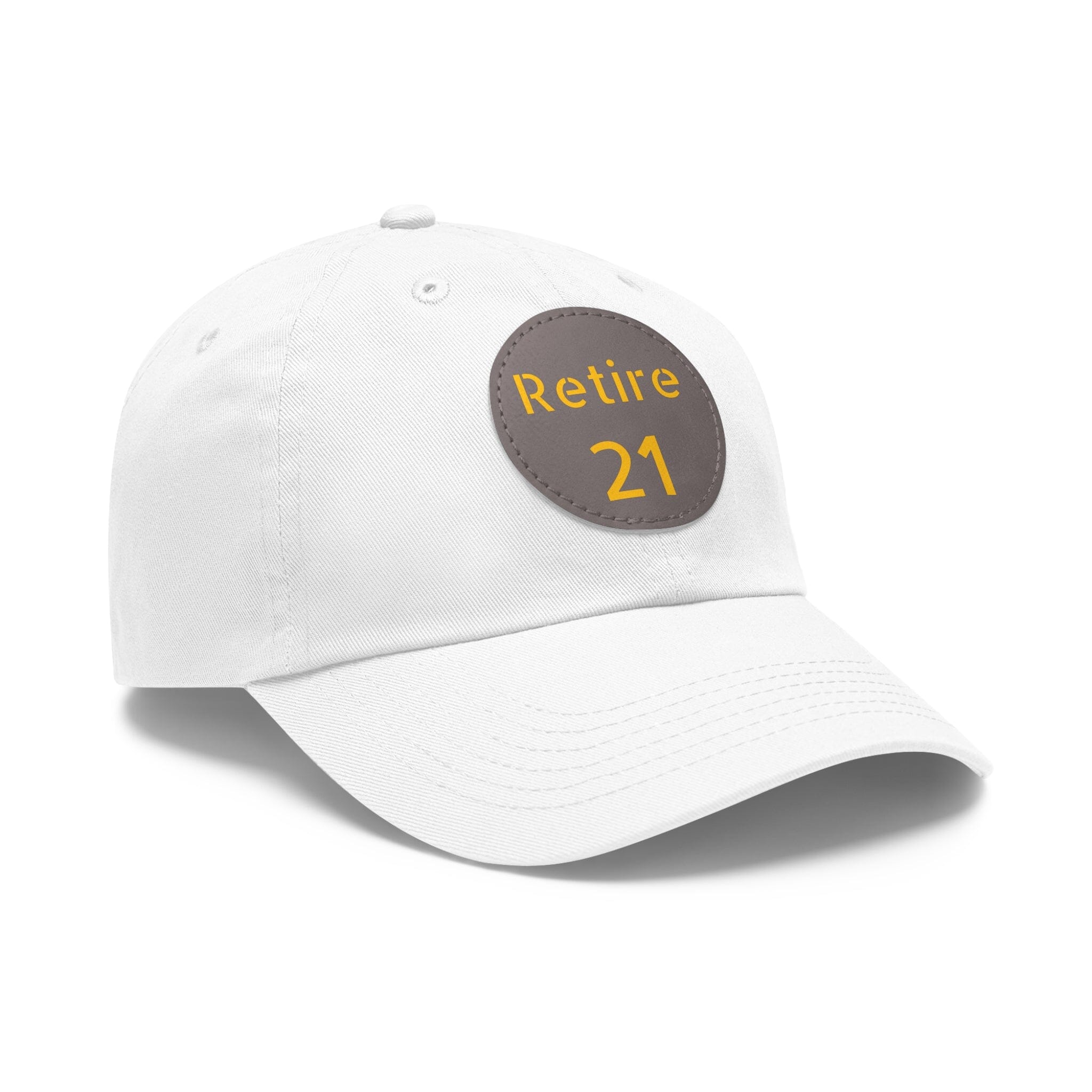 Retire 21 Leather Patch Hat Pittsburgh hat product image alternate view 56 | Yinzergear