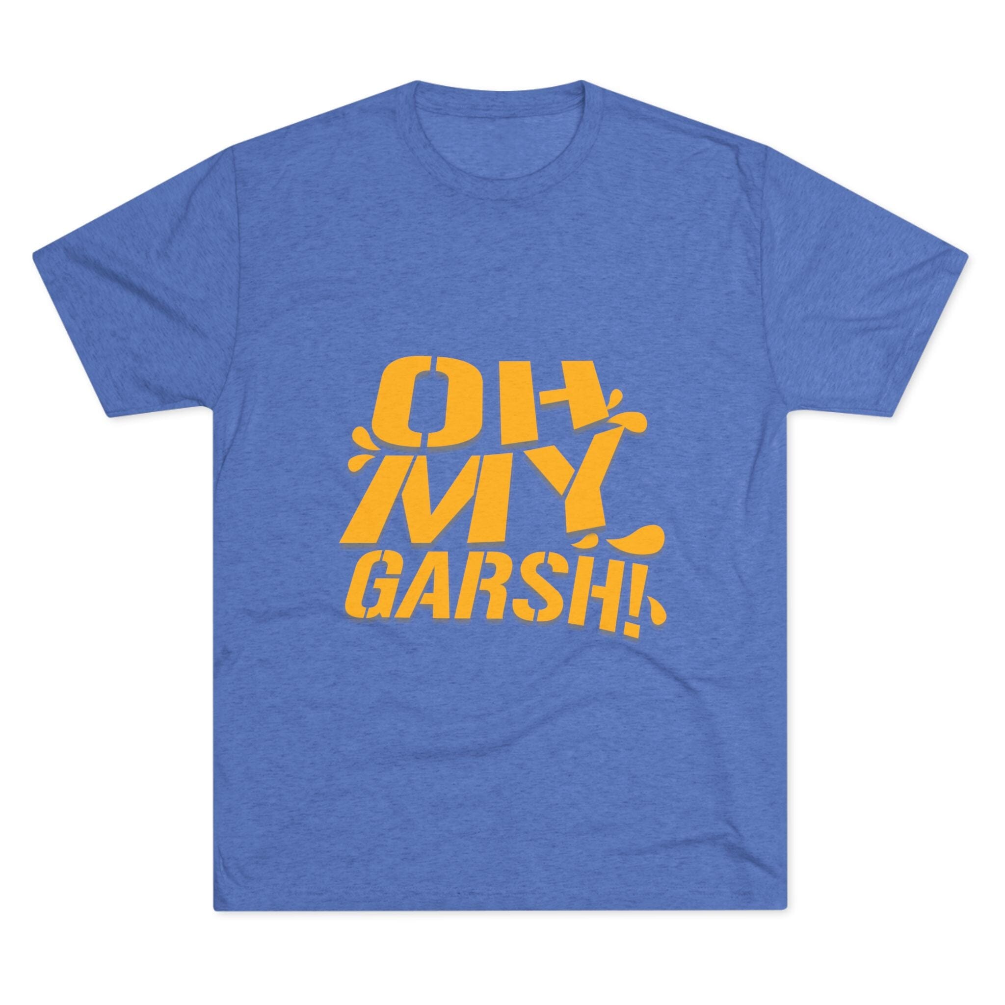 Oh My Garsh Pittsburghese T-shirt on royal tee | Yinzergear