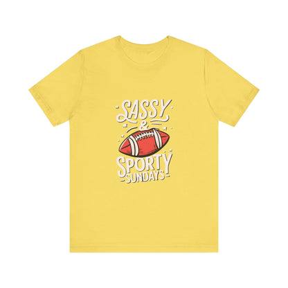 Football Sunday Tee - Sassy Sporty Game Day Shirt T-Shirt Printify Maize Yellow XS 
