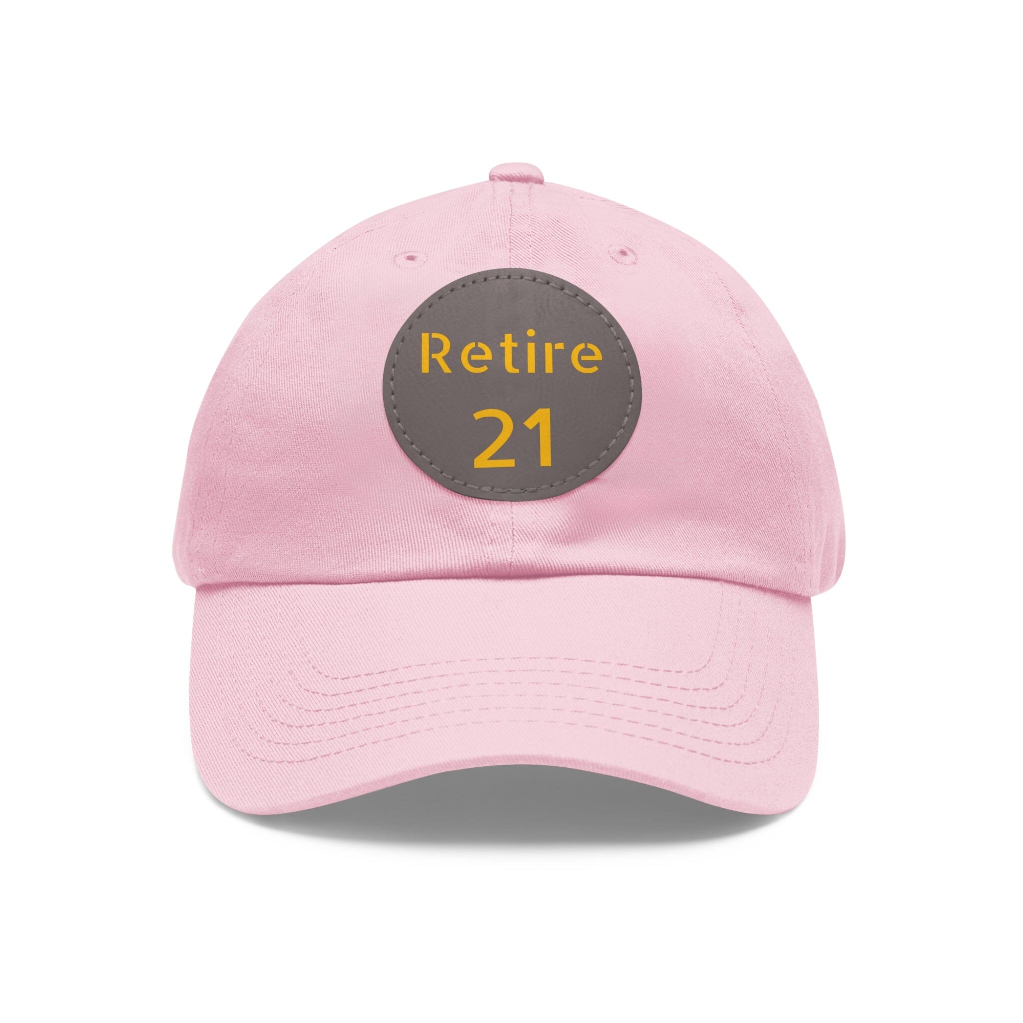 Retire 21 Leather Patch Hat Pittsburgh hat in pink | Yinzergear