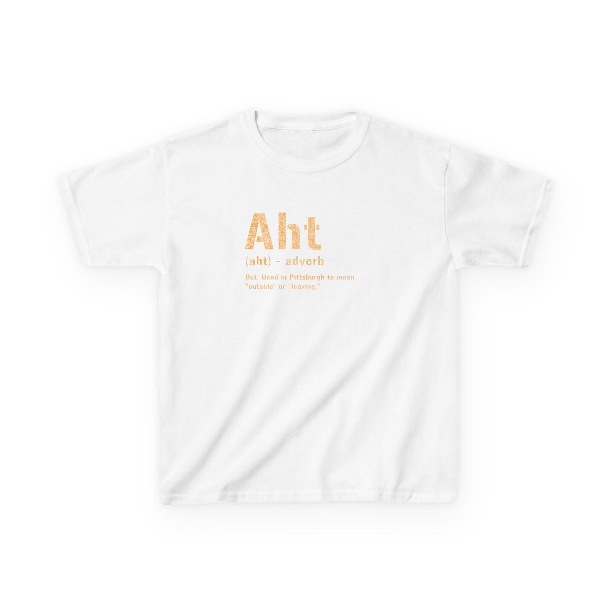 Aht Pittsburghese kids T-shirt on white kids shirt | Yinzergear
