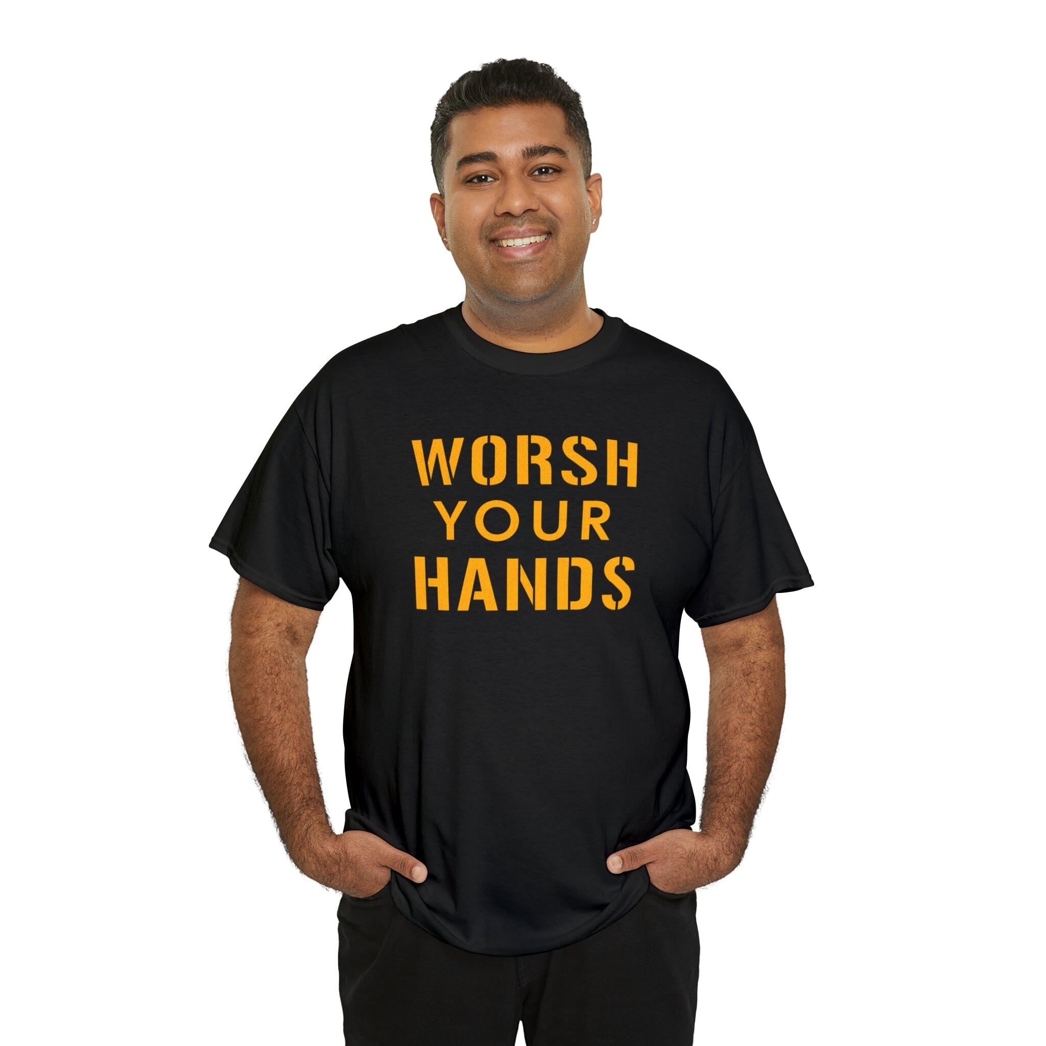 Worsh Your Hands T-Shirt Pittsburgh tee product image alternate view 6 | Yinzergear