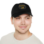 Retire 21 Leather Patch Hat Pittsburgh hat product image alternate view 5 | Yinzergear