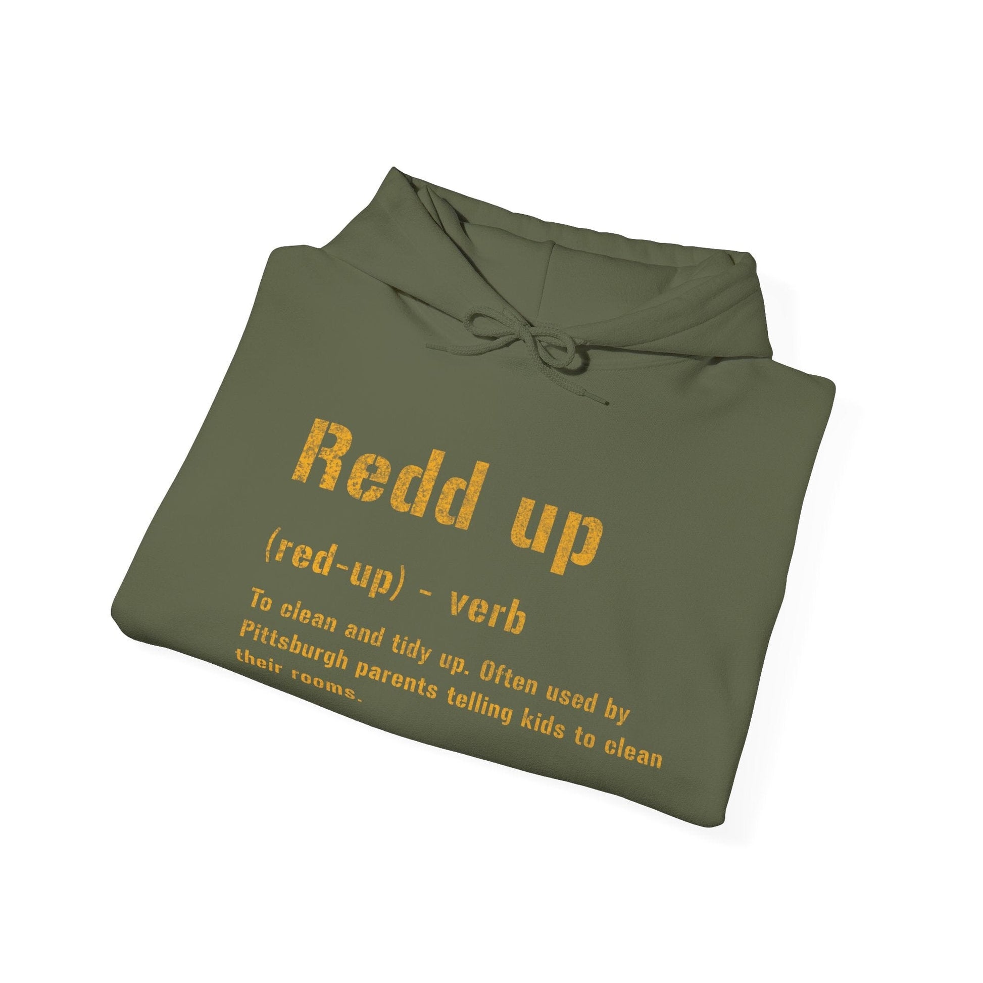 Redd Up Hoodie - Pittsburgh Slang Dictionary Definition Hoodie Printify 