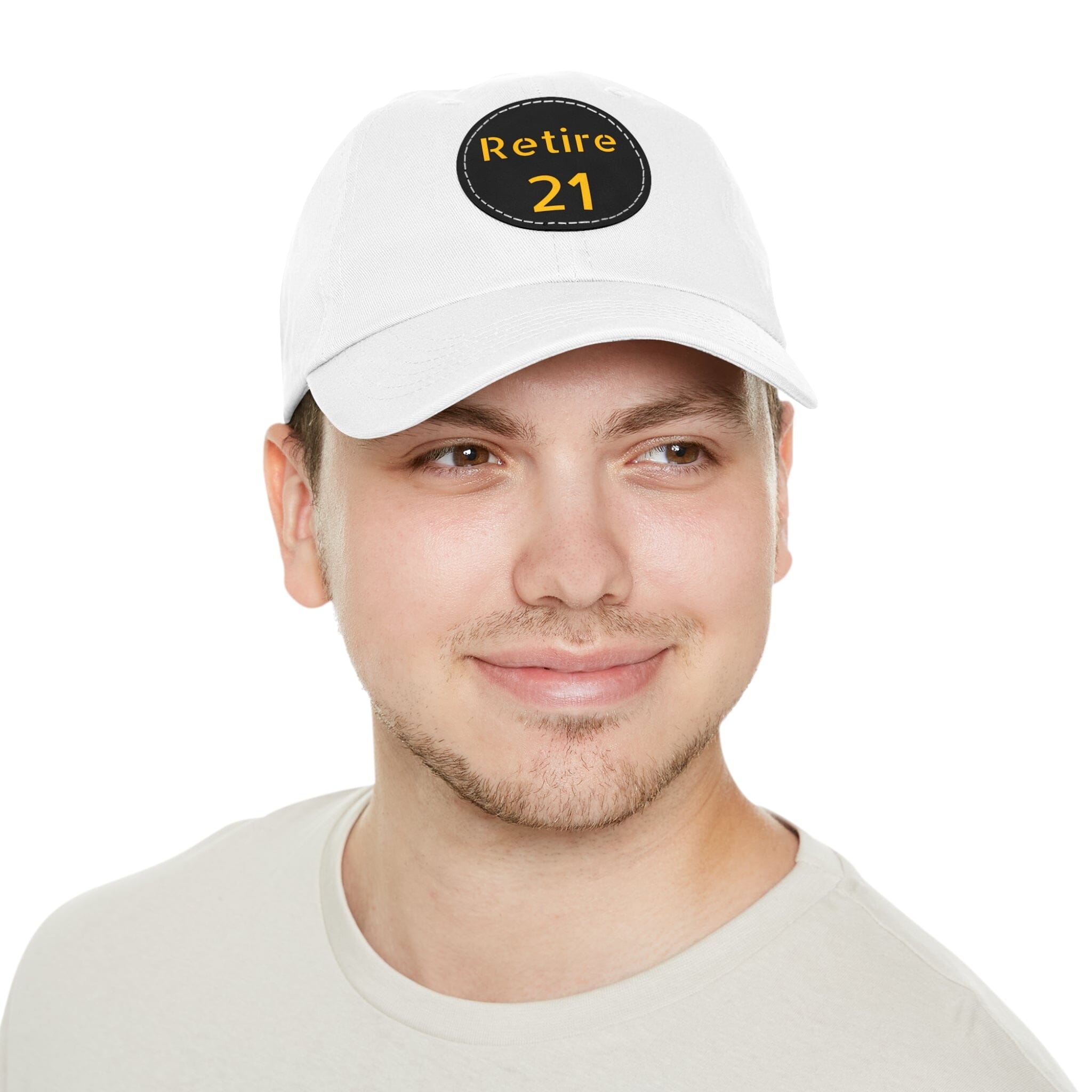 Retire 21 Leather Patch Hat Pittsburgh hat product image alternate view 53 | Yinzergear