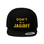 Don't Be a Jagoff flat bill hat Pittsburgh hat product image mockup view | Yinzergear