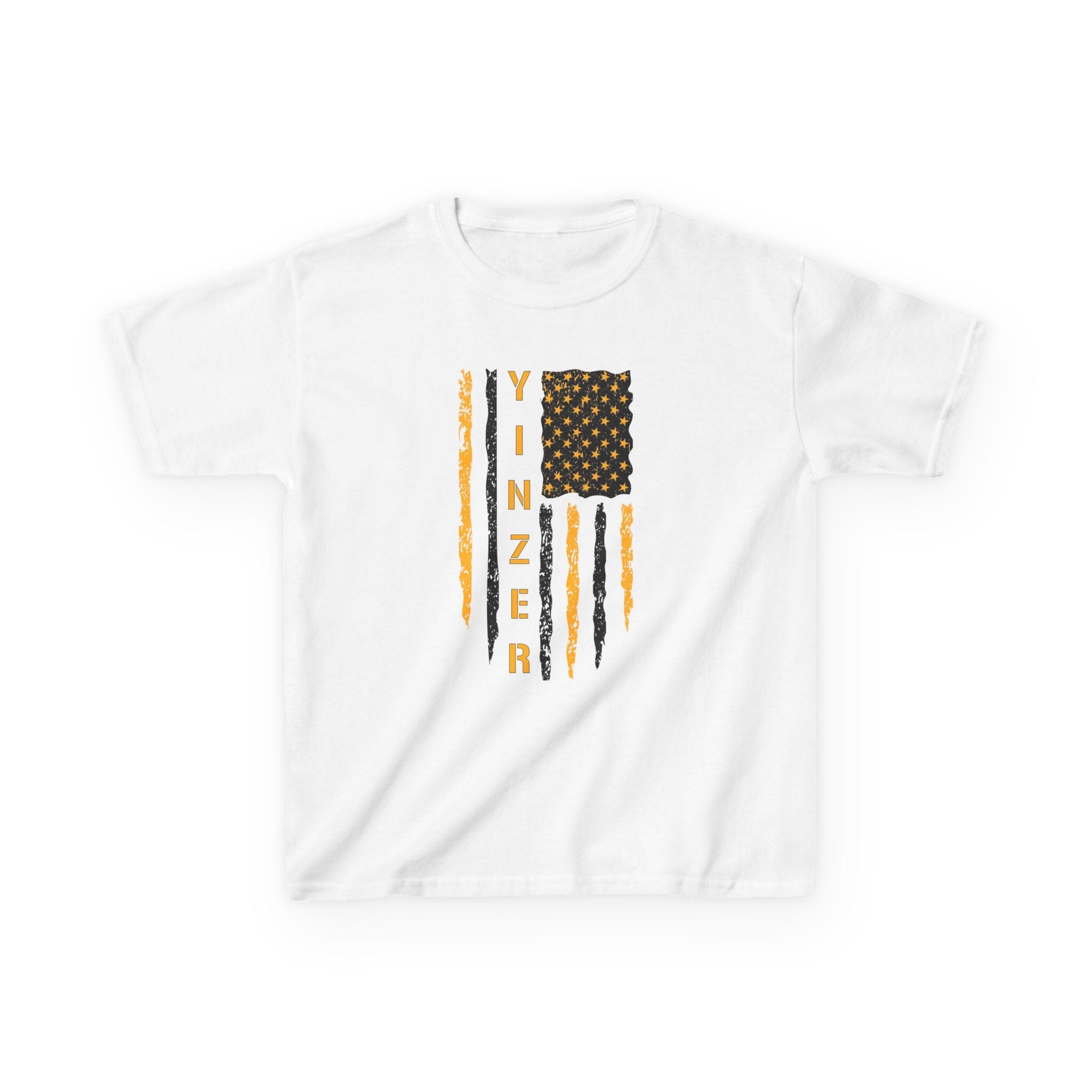 Yinzer Flag Kids T-Shirt Pittsburgh kids shirt on white kids shirt | Yinzergear