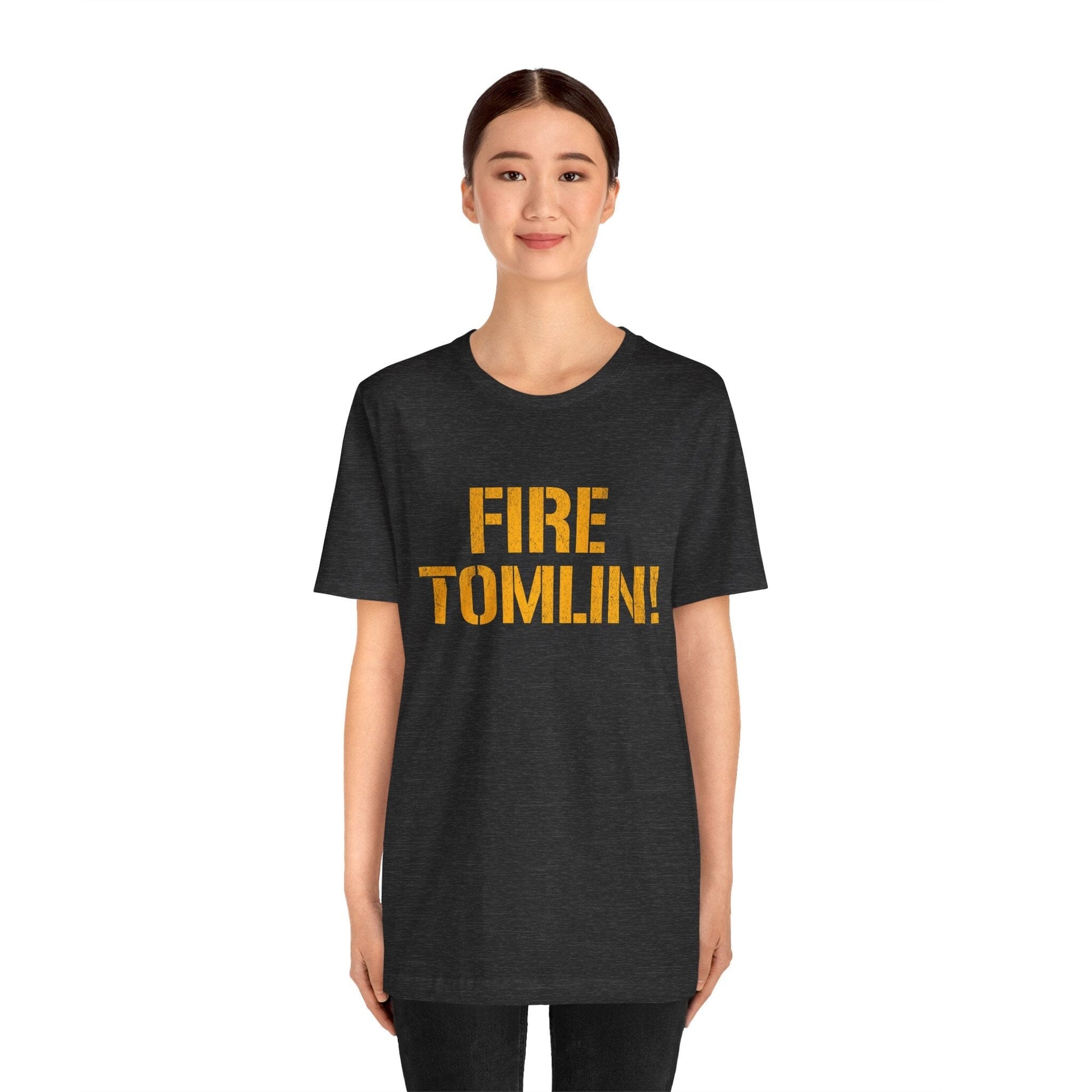 Fire Tomlin Pittsburgh Football Tee - Steelers Fan Shirt T-Shirt Printify 